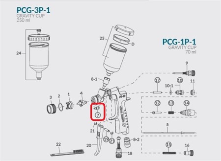 Needle packing cartridge